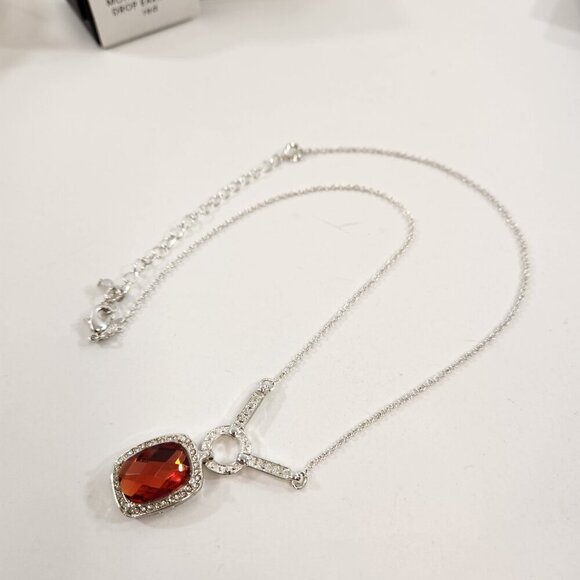 Avon Monaco Nights Drop Earrings Pendant Necklace Gift Sets Purple & Red NEW - Picture 12 of 15